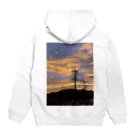 life photo goods shopの夕焼け Hoodie:back