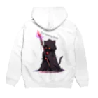 やまやまshopのCat Weaving Spells Hoodie:back