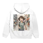 底辺の底辺好きな事を気ままに…。の走る元気な女の子 Hoodie:back