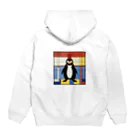 ペンギンの散歩屋のペンギンの散歩 Hoodie:back