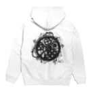 【公式】shiromaro-art-creativeのmono clock Hoodie:back