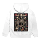 Skull sectionのドクロと薔薇 Hoodie:back