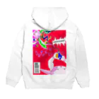 HIMAVITO no NANIKAのTHE SUPERLU-PER『ATAMAwoTSUKAINASAI！』 Hoodie:back