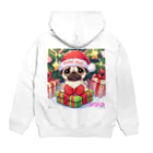 furebuhi　clubのXmas PUG パーカーの裏面