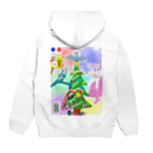 HIMAVITO no NANIKAのSUPER LU-PER TO Wakuwaku CHRISTMAS  Hoodie:back