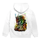 冒涜的な家庭菜園の十二支シリーズ「辰」 Hoodie:back