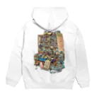 隣のジャングルのplay store ニホンイタチ Hoodie:back