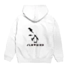 SlowBirdCafeのめいていペンギン Hoodie:back