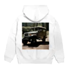 Vintage MotorVehicleのトヨタ・ランドクルーザー Hoodie:back