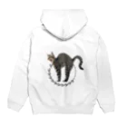 n_b_oの不服な猫 Hoodie:back