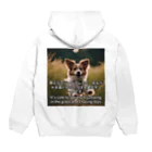 happiness_shopの無邪気な笑顔で幸運を招く可愛い子犬 Hoodie:back