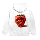 ゴリラショップのThe Mighty Gorilla Strawberry  Hoodie:back