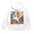 にゃんこーねこのこっち向く猫 Hoodie:back