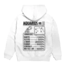 オノマトピアの水瓶座成分表【おもしろ星座成分表】 Hoodie:back