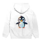 いろは物語のペンギンが一輪車に乗る！ Hoodie:back