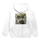 WakuWakustoreの現代メデューサ少女 Hoodie:back