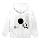 KIYOKA88WONDERLANDのおさえきれない好奇心　ここどこねこ Hoodie:back