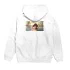 信州温泉美人-KIWI撮影会の温泉びじんちゃん（本来の姿） Hoodie:back