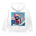 メロンパン猫のサーファーキャット Hoodie:back