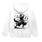 Sunlit HorizonのA lonely SAMURAI Hoodie:back