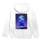 AQUAMETAVERSEのブリザードフラワーをガラスドームの中へ　ラフルール　1859 Hoodie:back