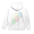 ONPu.ARTのネコ文字 Hoodie:back