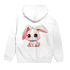 ちょっといいSHOPのちびアニマル（うさぎ） Hoodie:back