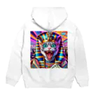 funny-itemsの一攫千金猫 Hoodie:back