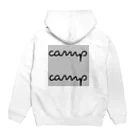 camp campのcamp camp -ロゴ- Hoodie:back