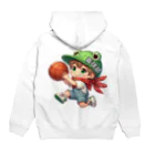 Sotoasobi.cのかわいい少年　ロイ君　籠球部 Hoodie:back