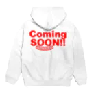 taiyaki styleのComing Soon RED Hoodie:back