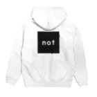 notのnot_logo bk パーカーの裏面