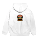 GRADUCAのPixelArt PAN ダブルパンケーキさん Hoodie:back