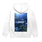 まったりカオス。Tシャツ部のunder the sea さかな Hoodie:back