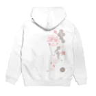 ジャパニーズスタンダードの枝垂れ桜 Hoodie:back