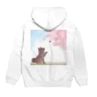 caprice-yk-sunの柴犬と桜 Hoodie:back