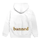 bannedのbanned ジラフ パーカーの裏面