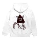 ぶてぃっく はくちのしけいしっこうねこ Hoodie:back