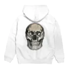 笹山直規のスカル版画グッズ Hoodie:back