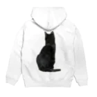 Jasmine工房の黒猫大好きパーカー Hoodie:back