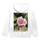 2626(ふわふわ)のピンクの薔薇ちゃん Hoodie:back