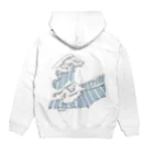 madeilneのthe great wave Hoodie:back