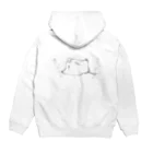 知性の瞬きの社畜魚　しんどいから帰り鯛。＆エイっさー！ほいっさー！ Hoodie:back