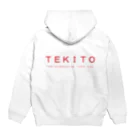 MY MOTTO ISのTEKITO 赤文字 Hoodie:back