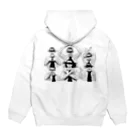 yumotoningenのxoxoxo(foreign people) Hoodie:back