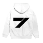 つるつるぴかぴかのNumber 7 hoodie パーカーの裏面