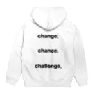 3ch．shopの『3ch.』-White- Hoodie:back