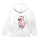 ソケットれんちのモモイロインコDOT Hoodie:back