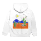 クマバチゴルフ倶楽部のクマバチとメキシカンタイル Hoodie:back