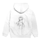 36sanのpooping cat Hoodie:back